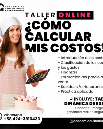 Curso online de Costos 50% descuento - Introducción y Excel