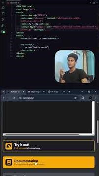 🚀How to link Python in HTML file.#coding #chatgpt #immucoder#python #html #codingblog