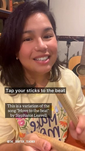 Lena Leon | Elementary Music Education on Instagram: "“Move to the Beat” by Stephanie Leavell for the win! I love using this song during the first week of school. This year, I’m adding a twist, after we sing and move to the song, we’ll switch things up and replace the movements with instruments! Here are a few ideas we’ll include: 1. Tap your sticks to the beat… 2. Shake your egg to the beat… 3. Tambourines to the beat… 4. Play your drums to the beat… 5. Wave your scarves to the beat… 6. Everybo