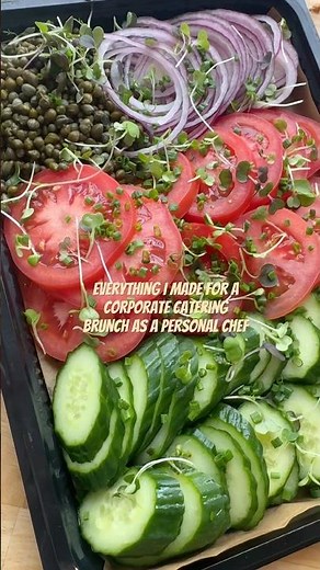 I catered brunch for a corporate office event | what I cooked as a personal chef