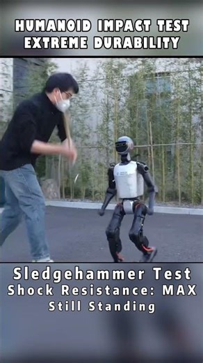 Sledgehammer Test on a Humanoid Robot… Shock Resistance: MAX