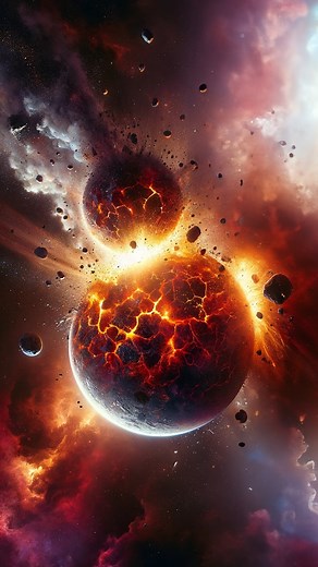 109K views · 1.6K reactions | How our moon formed. #Science #Research #Space #Astrophysics | Hashem Al-Ghaili | Facebook