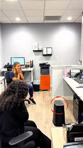 Girl Scares Office With Fake Mouse Prank 🐭😂