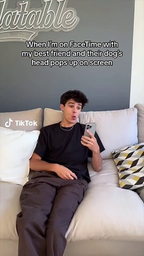 Best Friends FaceTime Moment with Dog Popping Up | Drew Beilfuss & Brent Rivera