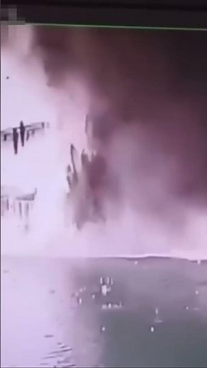 Russia’s Crimean bridge blown up in huge explosion by Ukraine forces #news #shorts