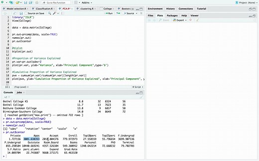 【R语言】PCA降维 代码每个参数都有解释