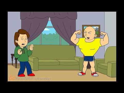 Caillou Becomes Strong And Gets Grounded