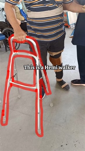 Dr. Krutee Sangani | Physiotherapist on Instagram: "What most people don’t know about a hemi walker 👇 • Height adjustment matters - incorrect height can increase shoulder strain and trunk lean • Excessive dependence on the hemi walker can delay balance reactions if not progressed on time • Surface matters - it offers good stability indoors but needs caution on uneven or crowded surfaces • Not ideal for fast walkers - gait speed is naturally slower and more controlled • Regular reassessment is i