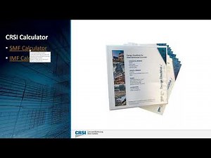 Intermediate and Special Moment Frames - CRSI Design Checklist Calculator Overview