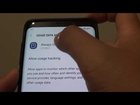 Samsung Galaxy S9 / S9+: Enable / Disable App's Access to Usage Data