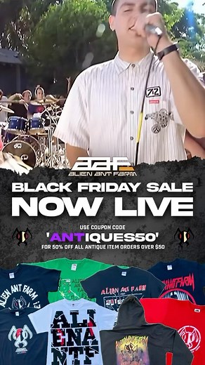 We be slangin!!! Go get ya some discount gear!!! | Alien Ant Farm
