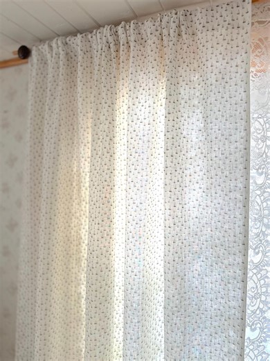 Coastal Style Linen Curtains Panel With Sailboat Print, Soft Linen Drapes - Etsy