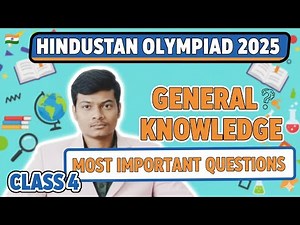 Hindustan Olympiad 2025 Class 4 🔥 General Knowledge by ‪@AyushConnection‬ 👑 King of Hindustan Olympiad