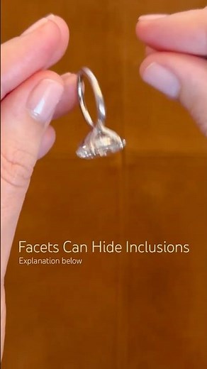 How Diamond Facets Can Hide Inclusions