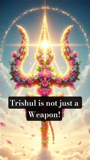 Shiva’s Trishul 🔱 represents creation, preservation, & transformation🪷 #shiva #om #mahadev #trishul