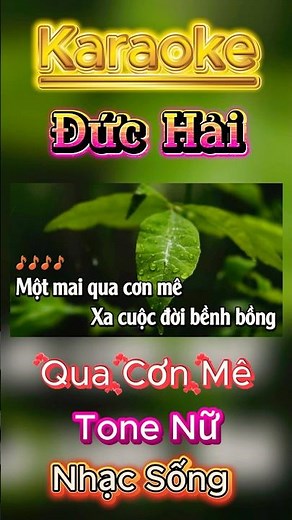 Karaoke Qua Cơn Mê Tone Nữ Nhạc Sống Bolero | Beat Chuẩn Dễ Hát #karaoke #bolero #nhacsong #tonenu