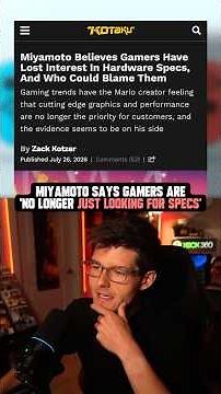 Miyamoto Drops a HOT Gaming Take 🔥