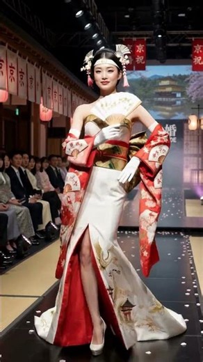 Elegant Japanese Bridal Gowns on the Runway — Gunther Sound Shiro Collection