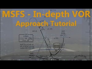 VOR approach - in depth tutorial, MSFS (AH IFR flight lesson 10.1)