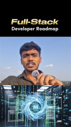 Coding Kashtalu on Instagram: "How to become full-stack developer in 2025 with AI 🔥🚀. Comment "web" to get detailed roadmap into your dms🚀. [Fullstack Developer, Software Development Engineer, Software Developer, React.js, How to become full-stack developer, How to get software job]"