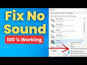 [2026] How to Fix Sound or Audio Problems on Windows 10 (No Sound)