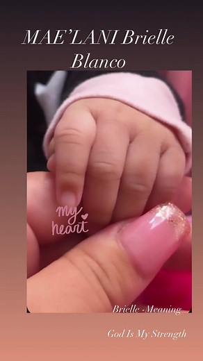 Mae’Lani meaning Heavenly Beautiful. Brielle Meaning God is My Strength 💞 | Gina Delgado
