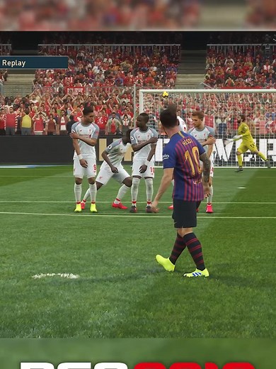 Lionel Messi Free Kick Compilation in Pro Evolution Soccer 2019