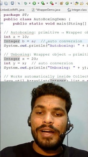 Autoboxing vs Unboxing in Java |#javainterviewquestions #javaconcepts #shorts #java