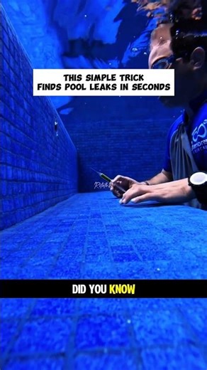 How Pool Technicians Find Hidden Leaks So Easily #shorts #didyouknow
