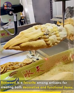 50K views · 390 reactions | Intricate Impressions: The Delicate Art of Boxwood Carving. #boxwoodbeauty #CarvingCraft | Fun club | Facebook