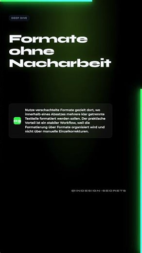 Verschachtelte Formate ohne manuelle Nacharbeit