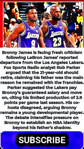 “Give Him the Money to Go Away”: Bronny James Told to Retire After LeBron’s Lakers Exit