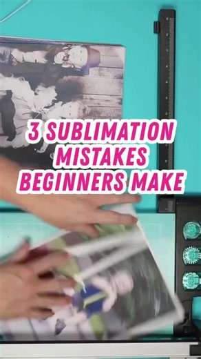 I get so many questions regarding sublimation every day, that I wanted to share the 3 most common mistakes that I see and how to fix them! 🤩 👉 Mistake 1: Not Using Enough Pressure A lot of beginners think time and temperature are everything, but pressure matters too. Too light equals faded designs. Fix: Check your pressure before every press. 👉 Mistake 2: Not Securing The Design Tightly If your design shifts even a little, you'll get ghosting. Fix: Use heat tape or shrink wrap so nothing move