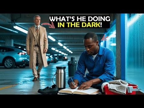 MILLIONAIRE CATCHES BLACK CLEANER studying in the DARK... WHAT HAPPENS NEXT SURPRISES EVERYONE!