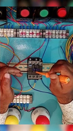 Magnetic contactor latching system. #youtubeshorts #electrical #technology #tech