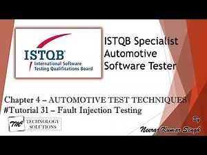 ISTQB Automotive Tester | 4.2.3 Fault Injection Testing | Error Handling Code Paths | ISTQB Tutorial