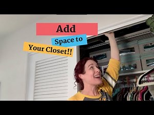 Add more storage space to your clothes closet!