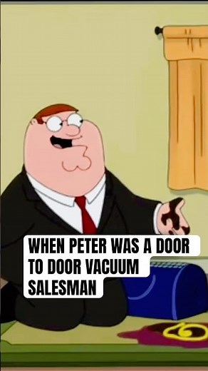 Struggling Salesman Demonstrates Powerful Vacuum #familyguy