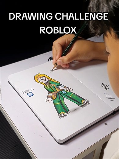 tantangan gambar dan mewarnai avatar Roblox. Drawing Challenge #menggambarmudah #mewarnai #robloxtiktok #coloring #drawing isaydrawing