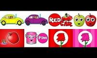Mix of 8 videos from youtube : busy beavers grandmas got a little yellow car a little purple car red car song