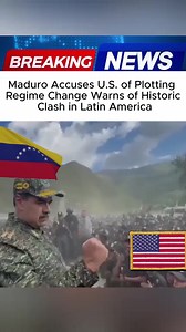 109K views · 1.9K reactions | ⚠️ Maduro vs. U.S.: Latin America on Edge!  Venezuelan President Maduro accuses the U.S. of plotting regime change, warning of a historic clash in the region. Tensions soar as both sides dig in. #Venezuela #US #LatinAmerica #Geopolitics #BreakingNews #GlobalAlert | Darin Mae Mahinay | Facebook