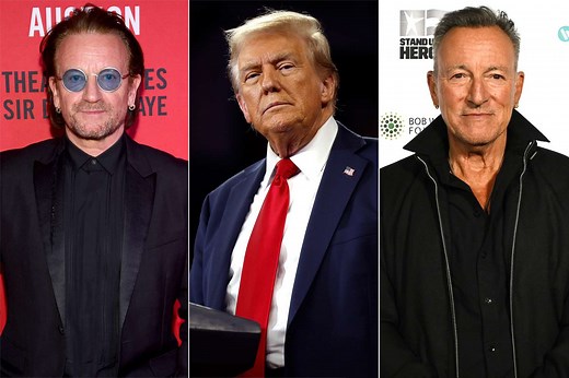 Bono reacts to Trump saying U2 got paid to support Kamala Harris and Bruce Springsteen drama