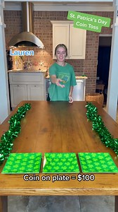 1.3K views · 17 reactions | St Patrick’s Day Coin Toss!! #stpatricksday #stpaddysday #FamilyFun #familygamenight #competition #stpattysday #moneygames | Beth | Facebook