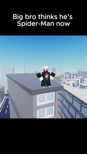 Big bro turned into Spider-Man (in his head) 💀😂 - ROBLOX ANIMATION