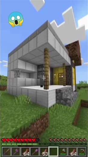 Minecraft but there are custom structures #shorts