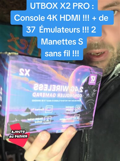 UTBOX X2 PRO : Console 4K HDMI !!! de 37 Émulateurs !!! 2 Manettes S sans fil !!! 128 go de stockages !!! de 50 000 jeux !!! Promo : 34 € !!! Ce produit est ultra viral !!! #tiktok2026 #OffreDHiver #biencommencerlannee #viral #tiktokshop