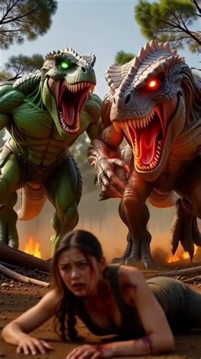 monster attack on girl ☠️😱