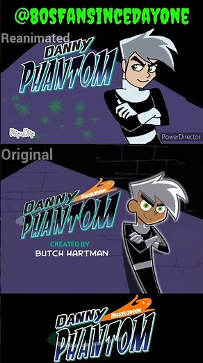 Danny Phantom intro Reanimated vs. Original! #dannyphantom #fyp #animation #cartoon #reanimated