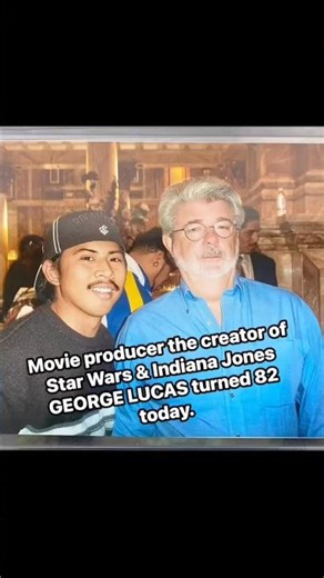 HAPPY BIRTHDAY GEORGE LUCAS!🎁🎂🎊🎉🎈 George is a Film director, screenwriter, producer STAR WARS.