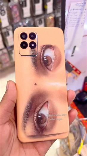 Eye 👀 design mobile skin back protector #mobileskin #shorts #trend